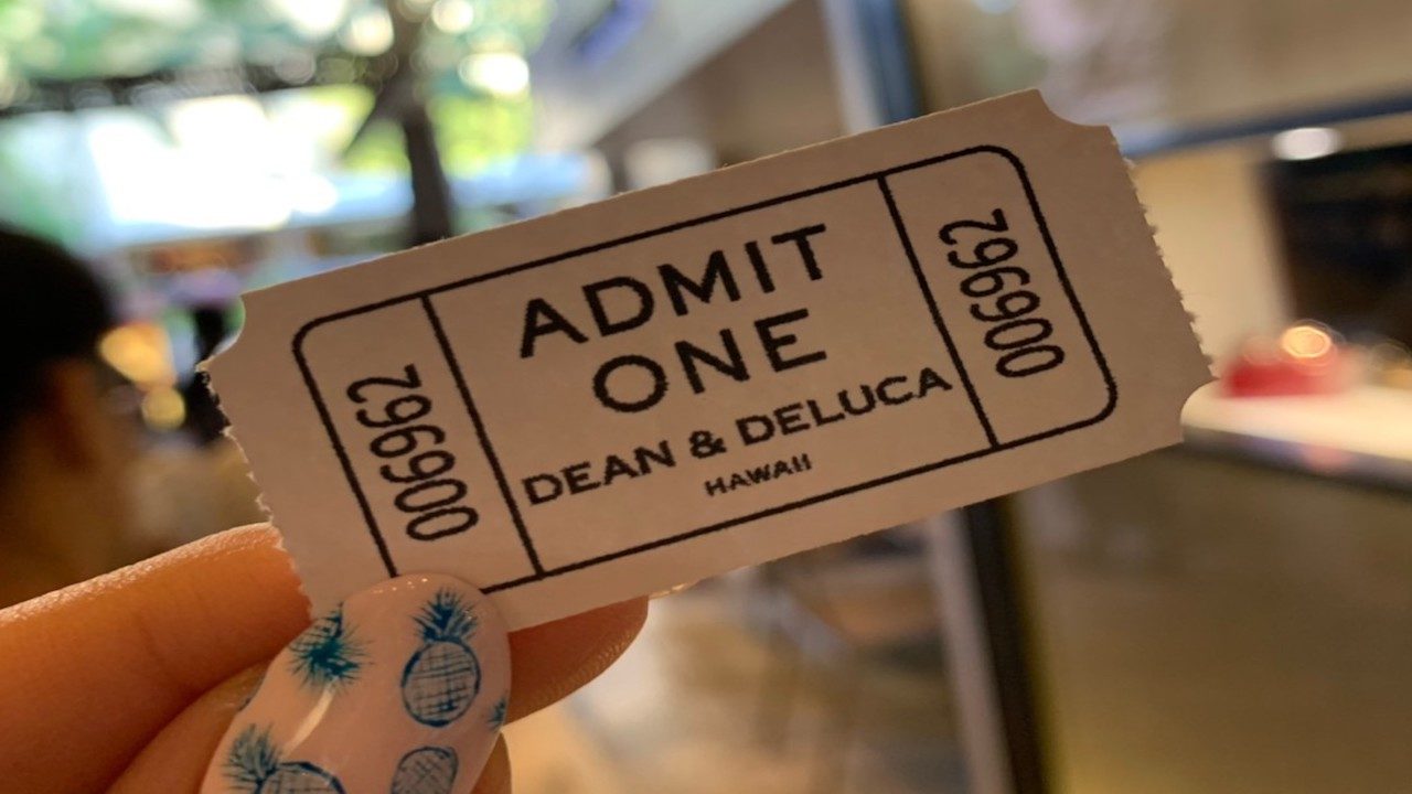 ハワイ【DEAN & DELUCA】引換券
